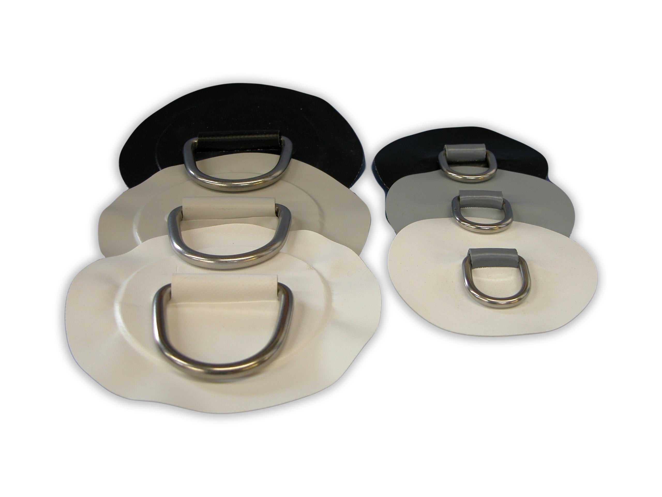 ZODIAC, BOMBARD, AVON & AKA SPARES, Authentique Zodiac Inflatable Boat D Ring D-Ring Patches in PVC - Choose Size and Colour