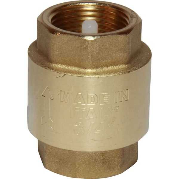 Maestrini, Clapet anti-retour à ressort en ligne en laiton Maestrini (3/4" BSP femelle)