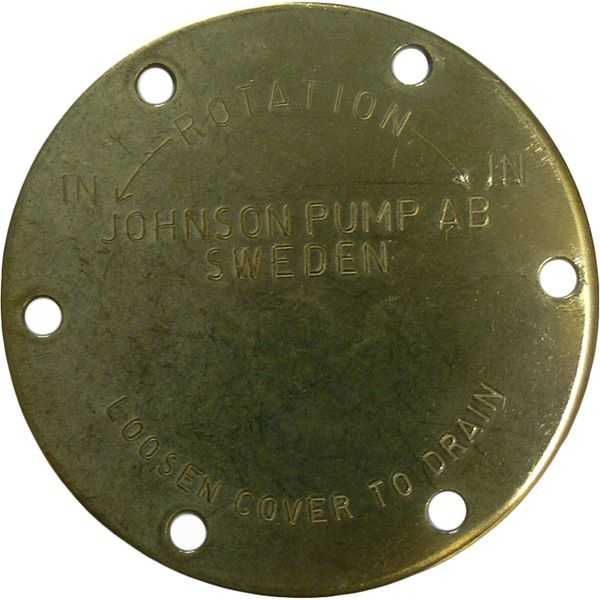 Johnson, Couvercle d'extrémité Johnson F7B 85mm Diamètre 6 trous