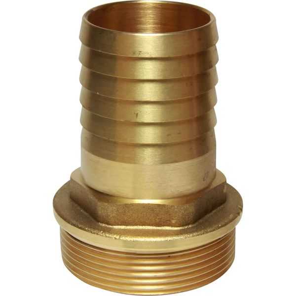 Maestrini, Embout droit en laiton Maestrini (2" BSP Male to 45mm Hose)