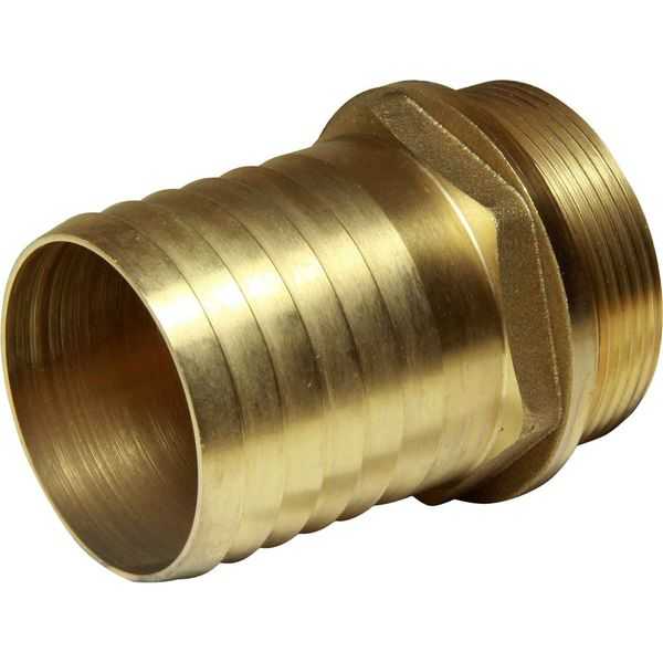 Maestrini, Embout droit en laiton Maestrini (2" BSP Male to 55mm Hose)