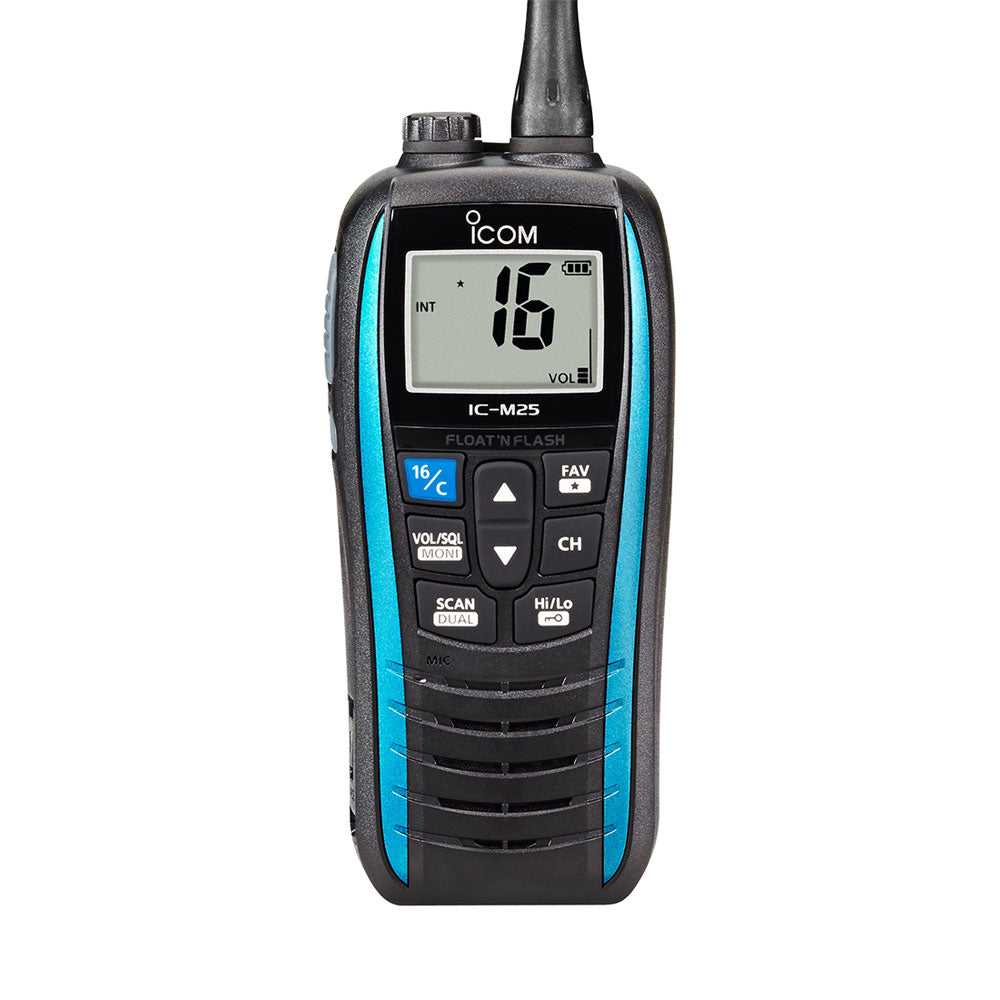 Icom, Émetteur-récepteur VHF marin ICOM M25 flottant Bleu marine