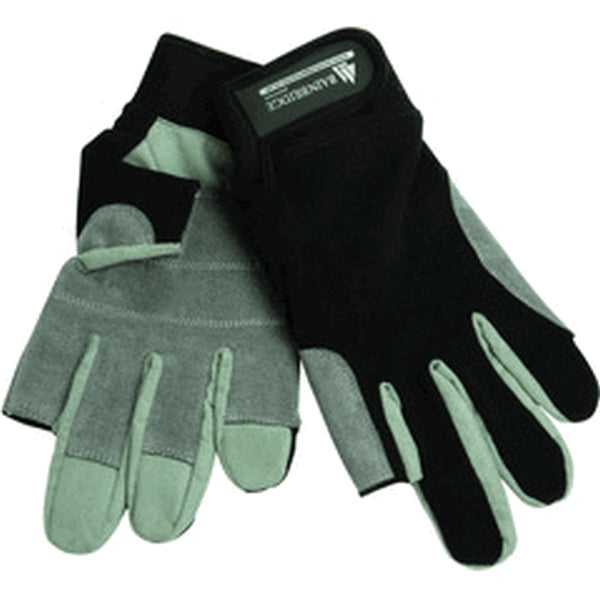 Bainbridge, Gants XL Amara Reinforced Mesh Backed 3 Full Fingers + Adj Wrist Strap