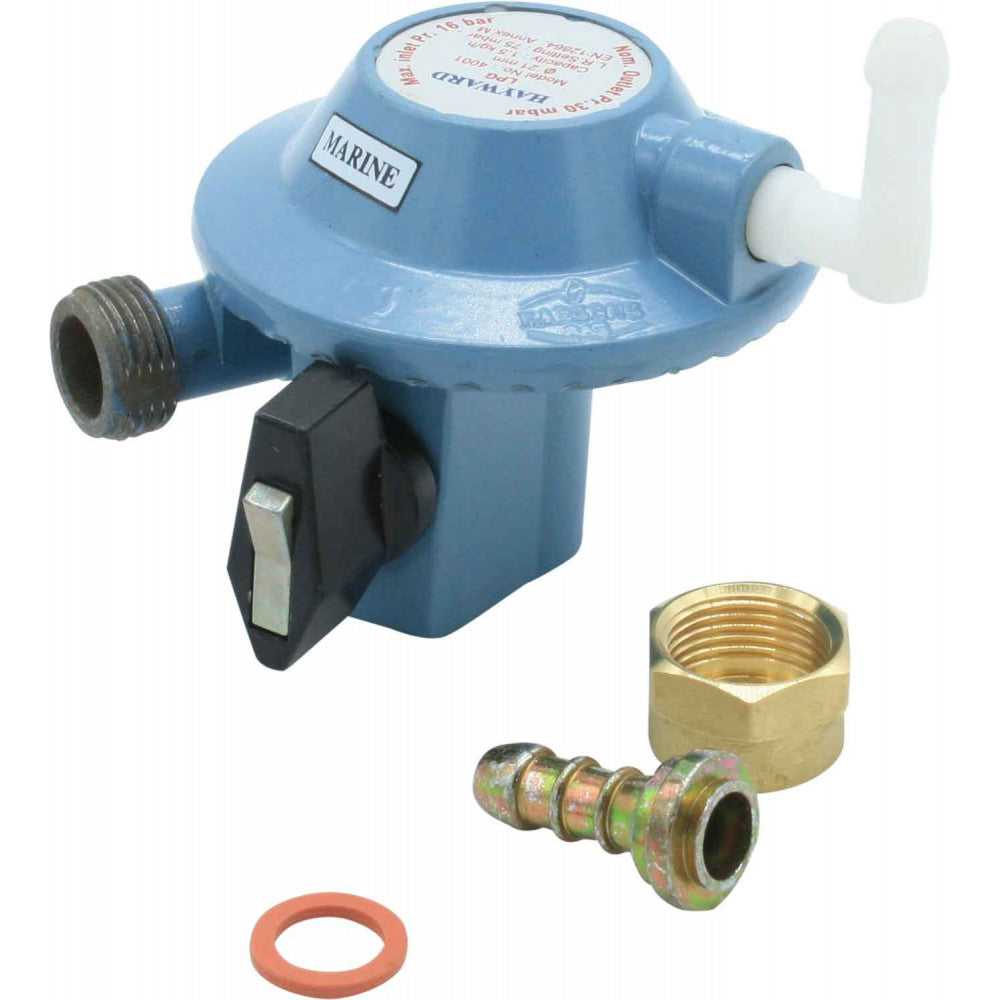 GasBOAT, GasBOAT 4001 Régulateur de gaz marin pour Propane/Butane (21mm Clip On) 307701