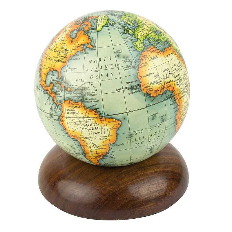 Nauticalia, Globe terrestre sur socle en bois