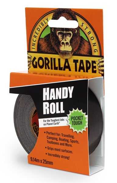 Colle Gorilla, Gorilla Tape Black Handy Roll 9m