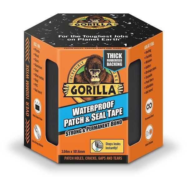 Colle Gorilla, Gorilla Waterproof Patch & Seal Tape 3m