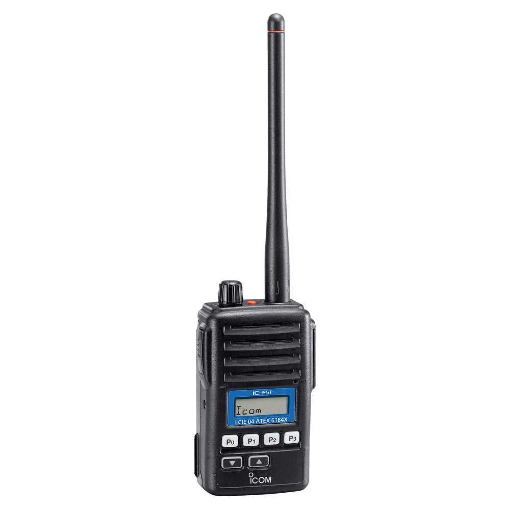 Icom, Icom IC-F51 VHF Two Way Radio (ATEX) Version avec batterie BP227AXD