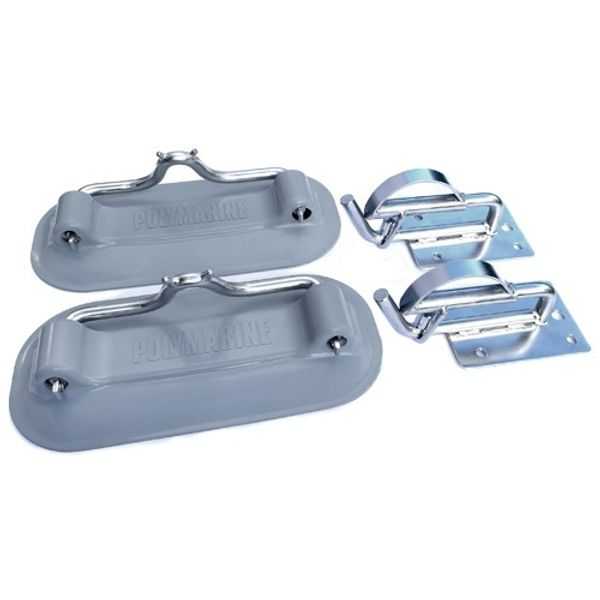 Insta-Lock, Insta-Lock Standard Snap Davit Swim Board Kit Gris