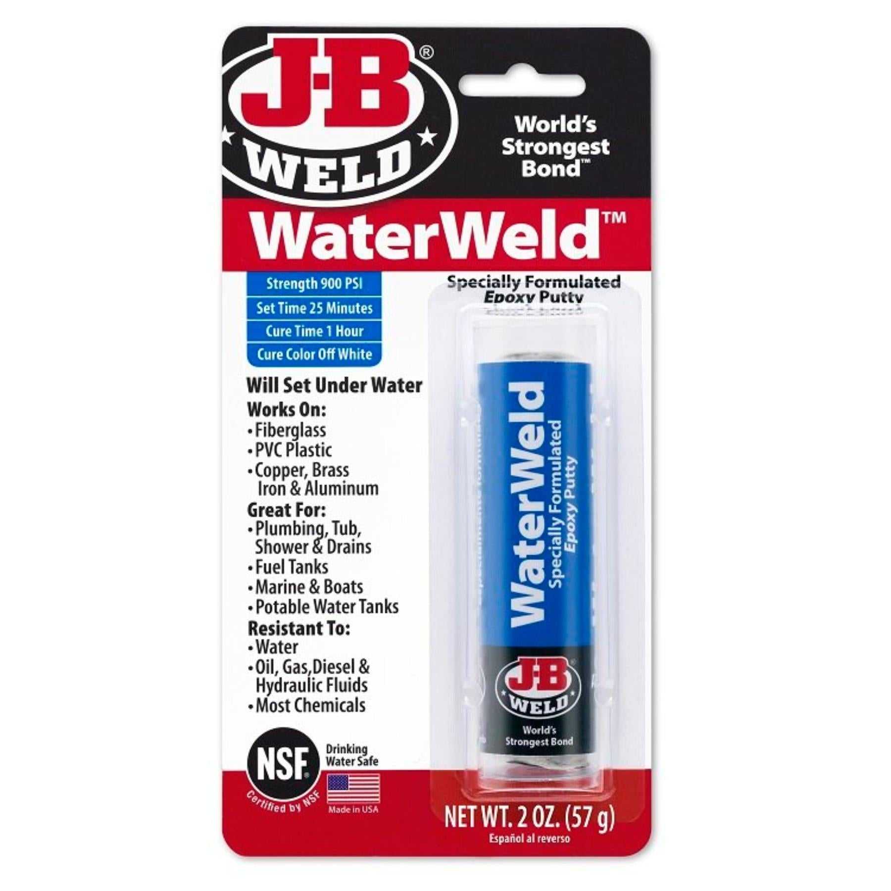 J-B Weld, J-B Weld Waterweld Putty 57g (2oz)