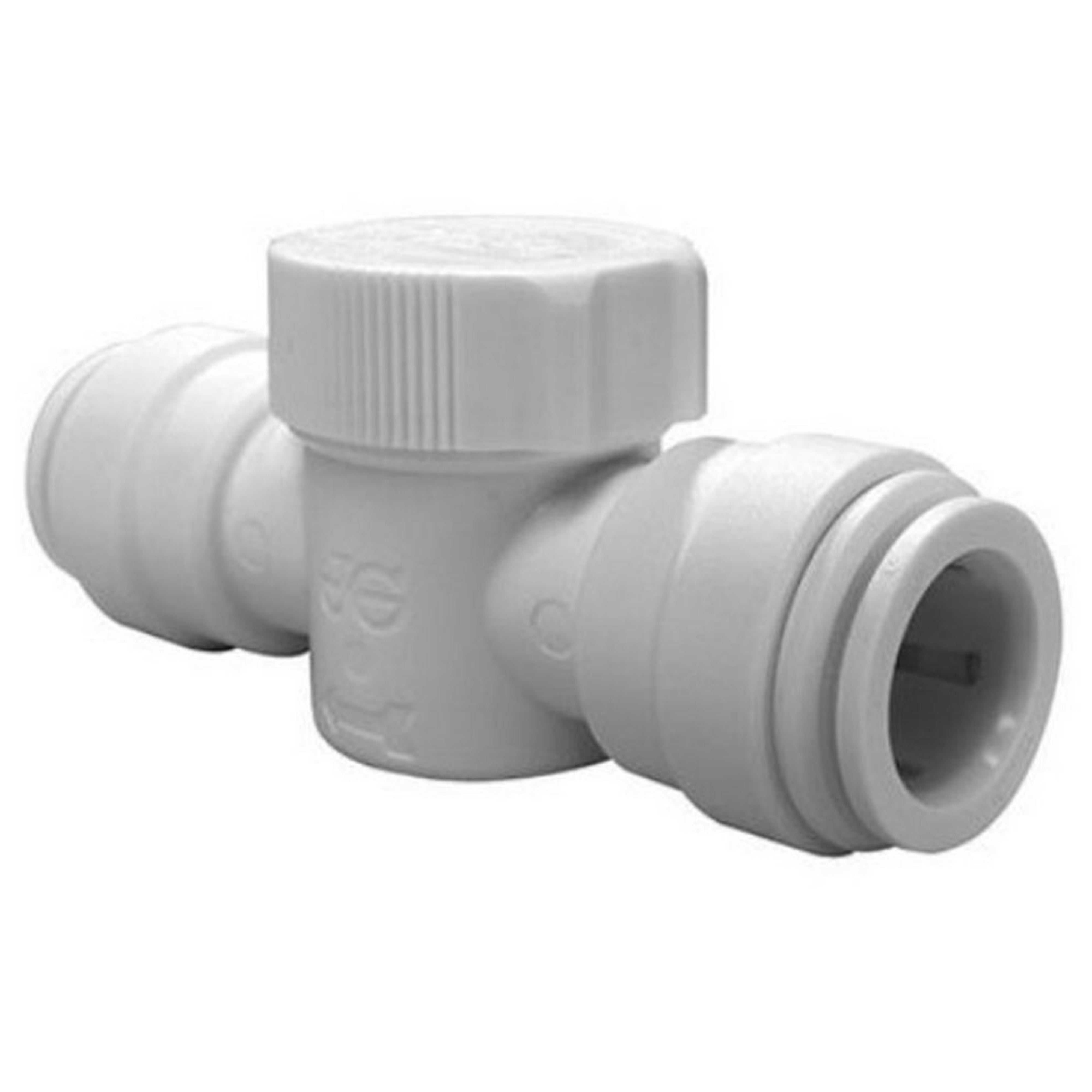 JG Speedfit, JG Speedfit Push Fit 15mm Inline Hot & Cold Water Tap/ Valve - Blanc