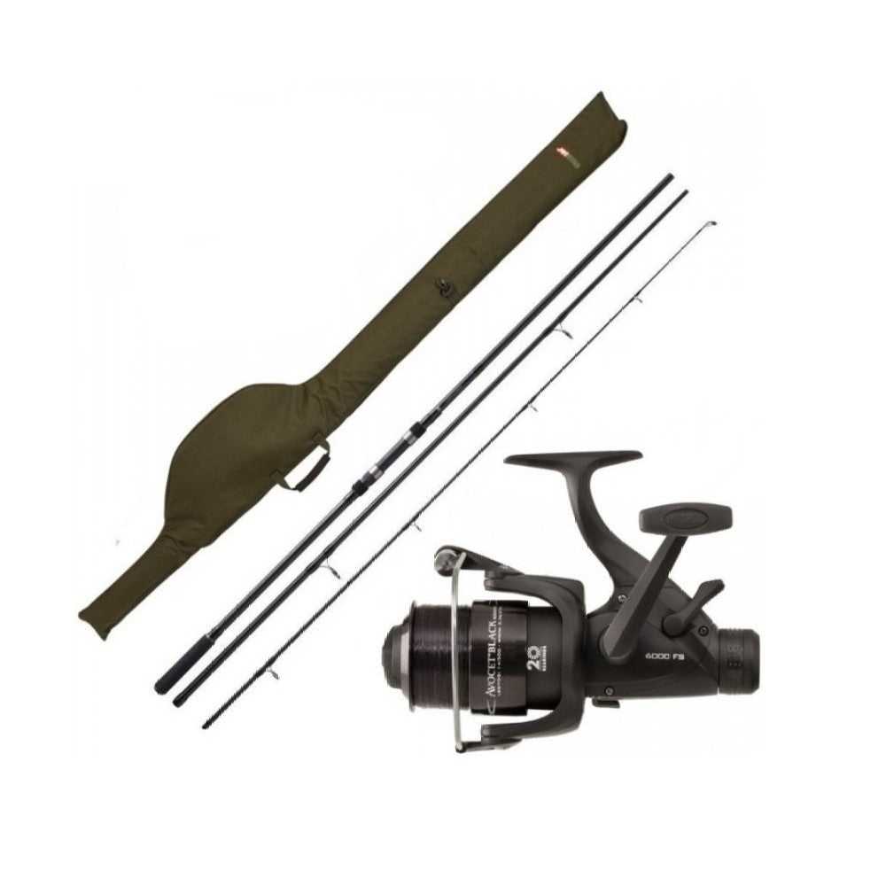 CCR, JRC Defender 12ft 3lb 3pc Carp Rod, Reel & Line Combo with Rod Sleeve