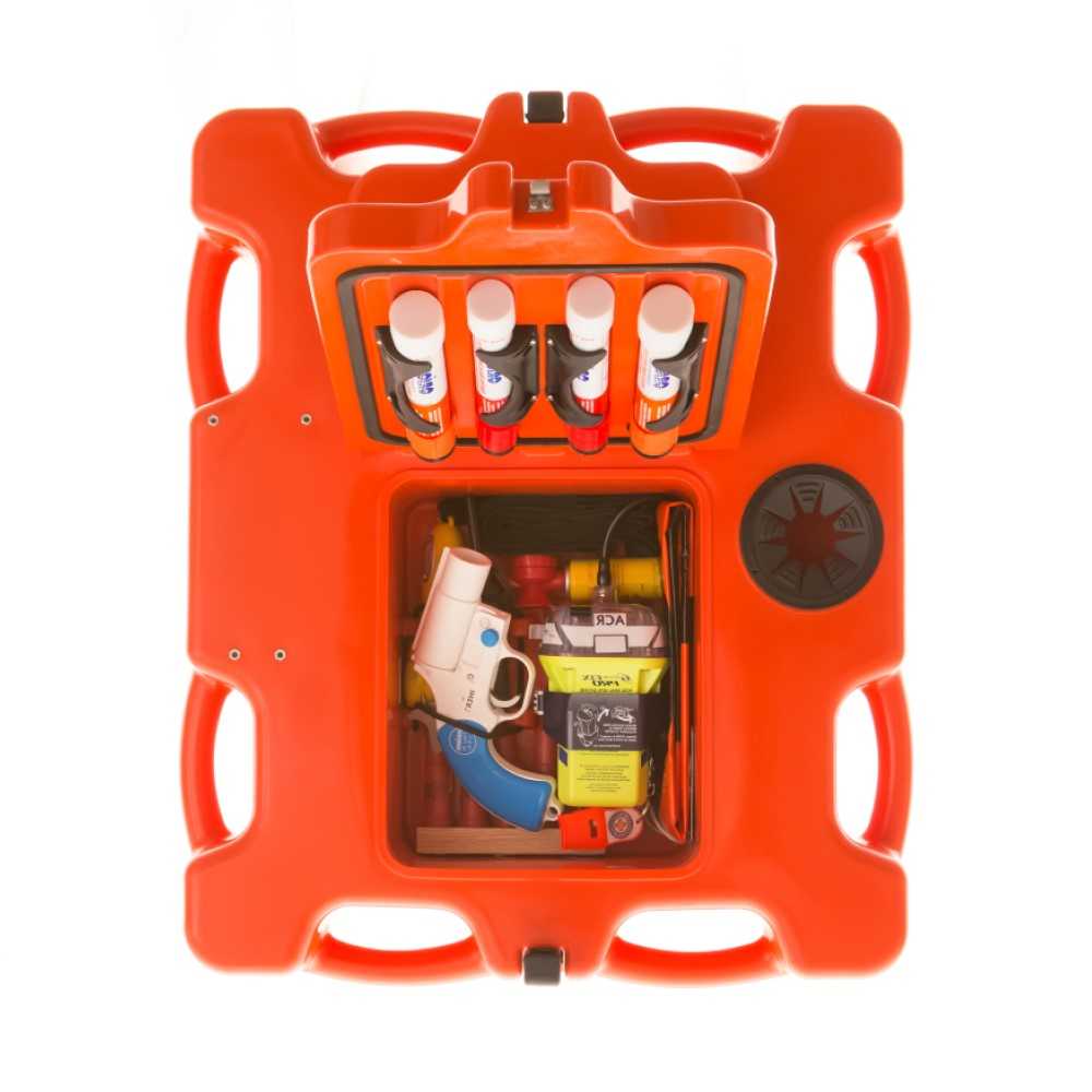 Cellule de vie, Life Cell The Crewman Emergency Pod Grab Case Flotation Device for up to 8 People - Orange