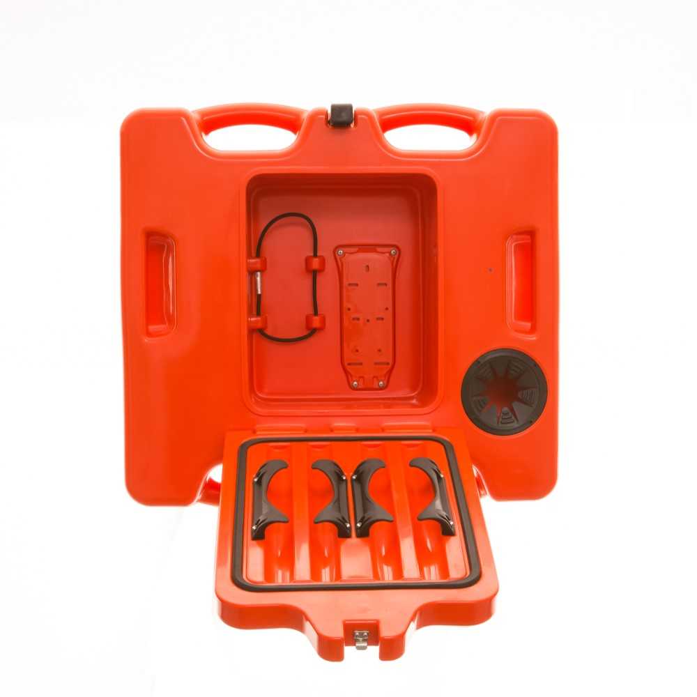 Cellule de vie, Life Cell Trawlerman Emergency Pod Grab Case Flotation Device for up to 6 People - Orange