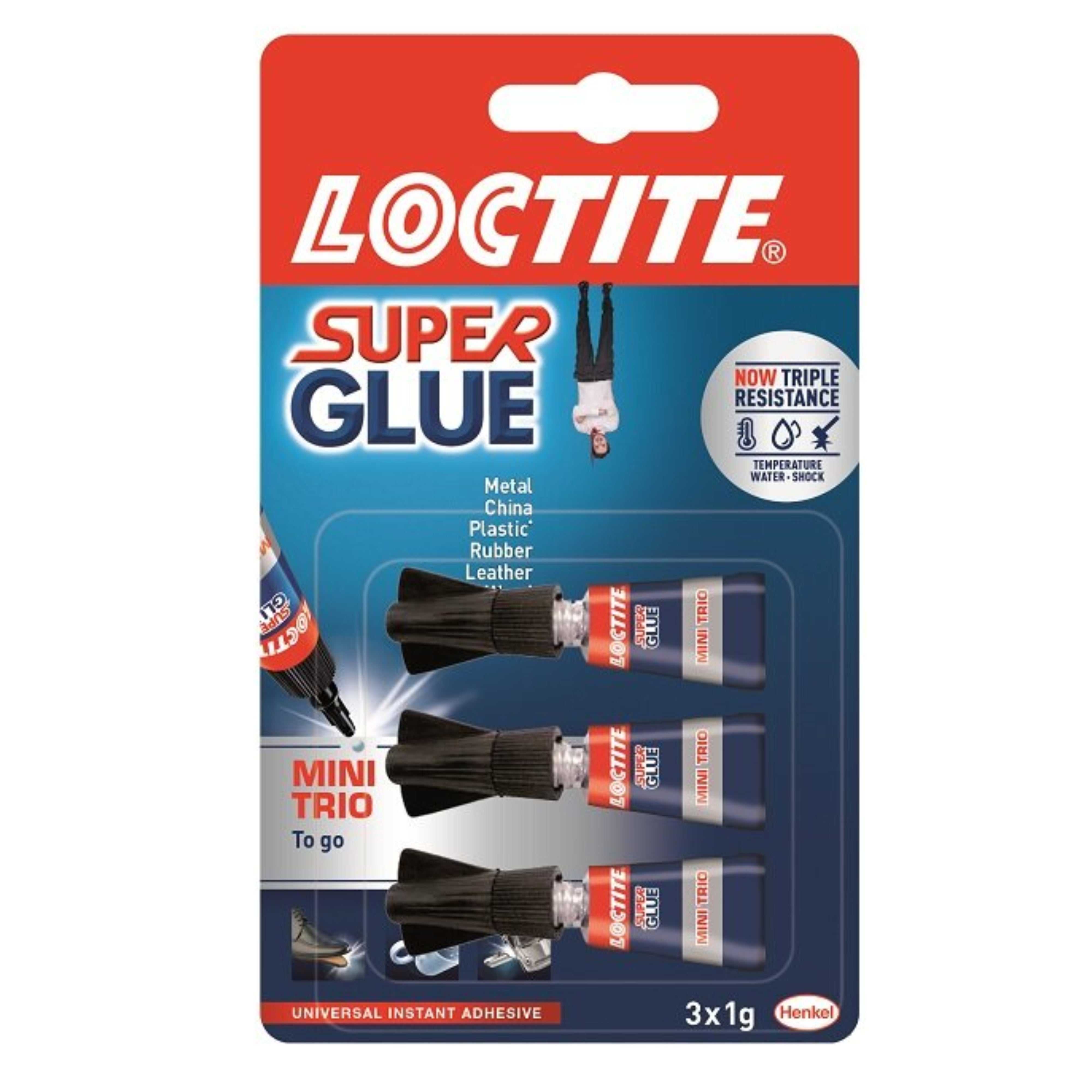 Loctite, Loctite Super Glue Mini Trio 3 x 1g