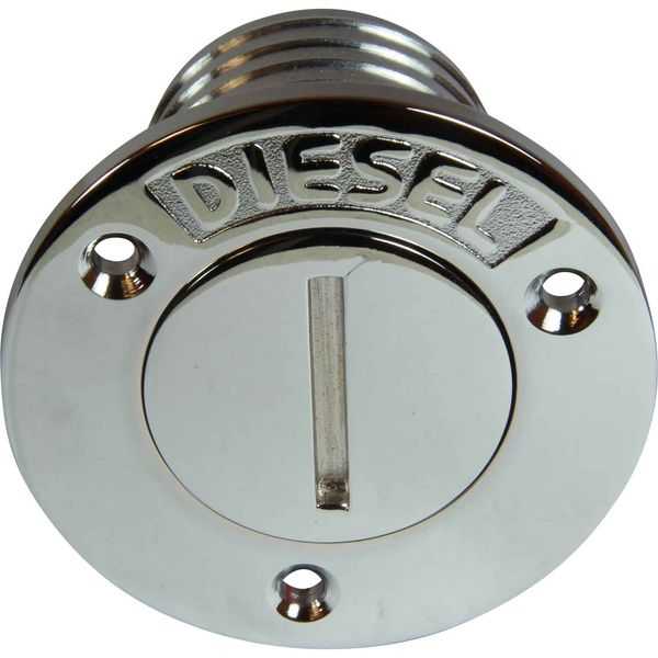 Maestrini, Maestrini Chrome Brass Diesel Deck Filler (51mm Hose / 1-1/2" BSPF)