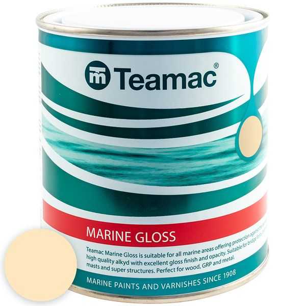 Teamac, Peinture brillante Biscuit - 1L - 735