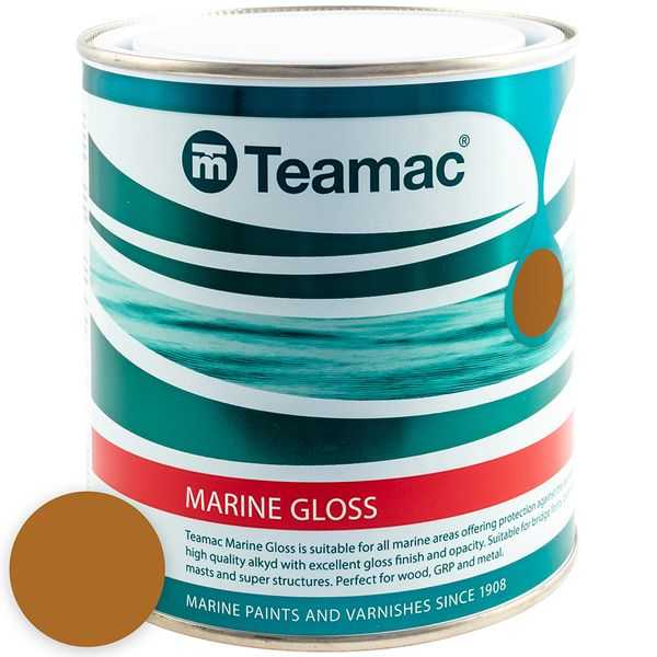 Teamac, Peinture brillante Marron clair - 1L - 7