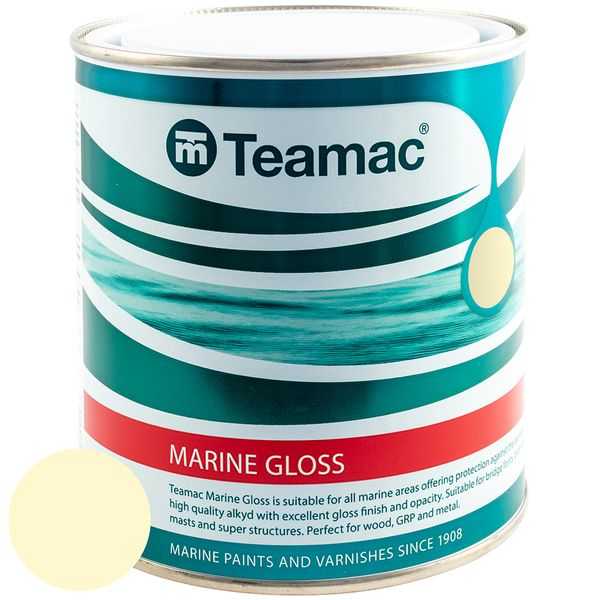 Teamac, Peinture brillante babeurre - 1L - BUTTERMILK 1153