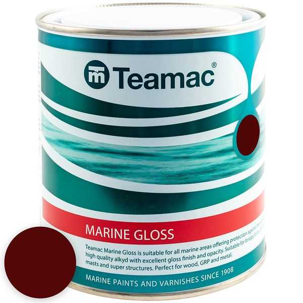 Teamac, Peinture brillante bordeaux royal - 1L - MAROON ROYAL 1056