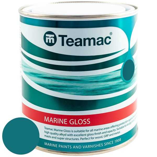 Teamac, Peinture brillante martin-pêcheur - 1L - KINGFISHER 1357