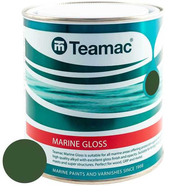 Teamac, Peinture brillante vert cyprès - 1L - VERT CYPRES 86