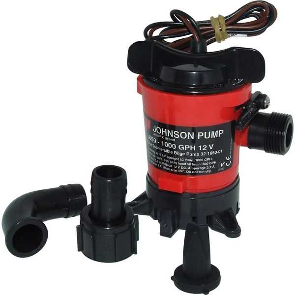 Johnson, Pompe de cale à cartouche Johnson L650 (12V / 1000 GPH / 19mm)