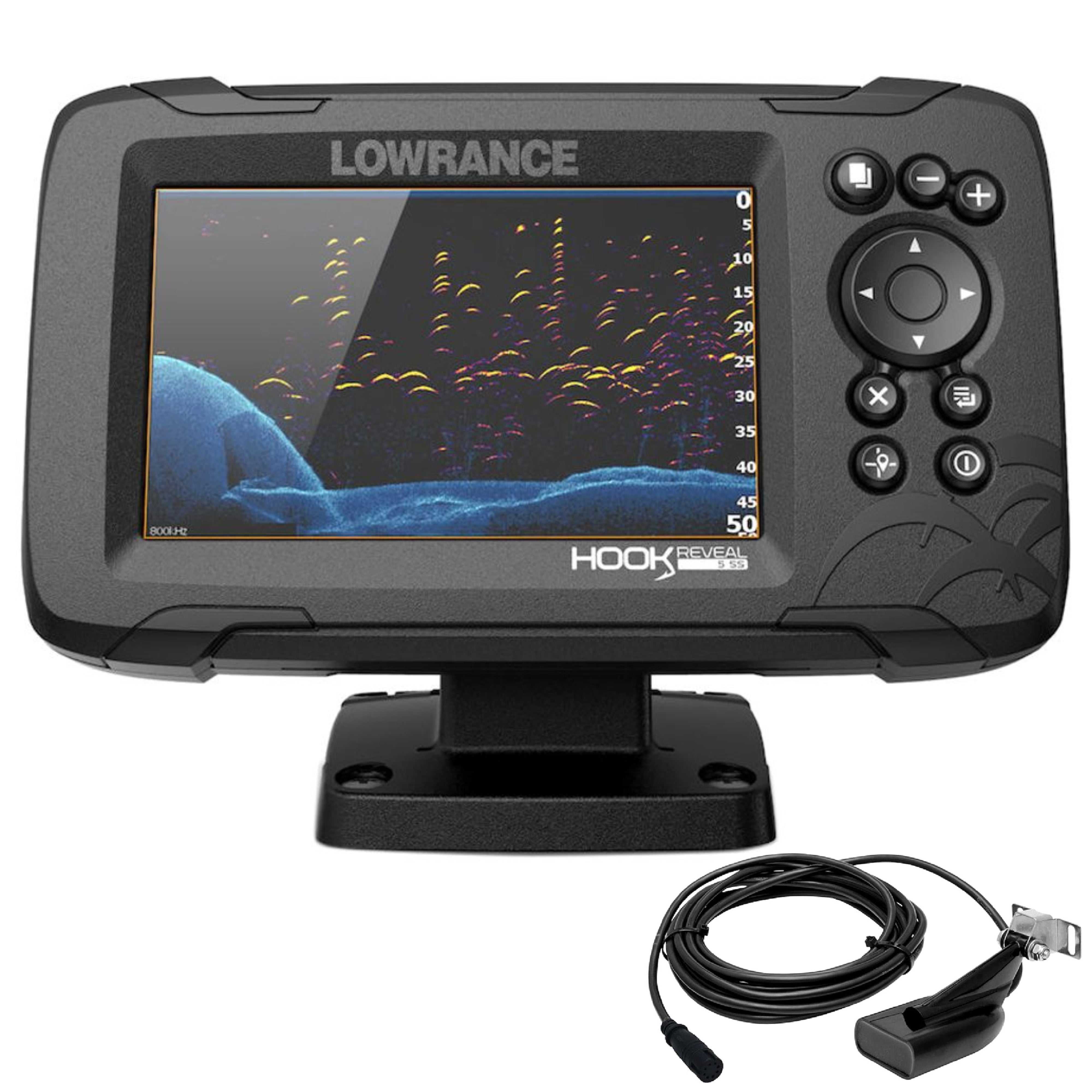 Lowrance, Sondeur Lowrance HOOK Reveal 5" avec transducteur 83/200 HDI ROW